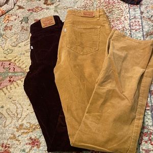 Levi High Rise Bootcut. Corduroy 725